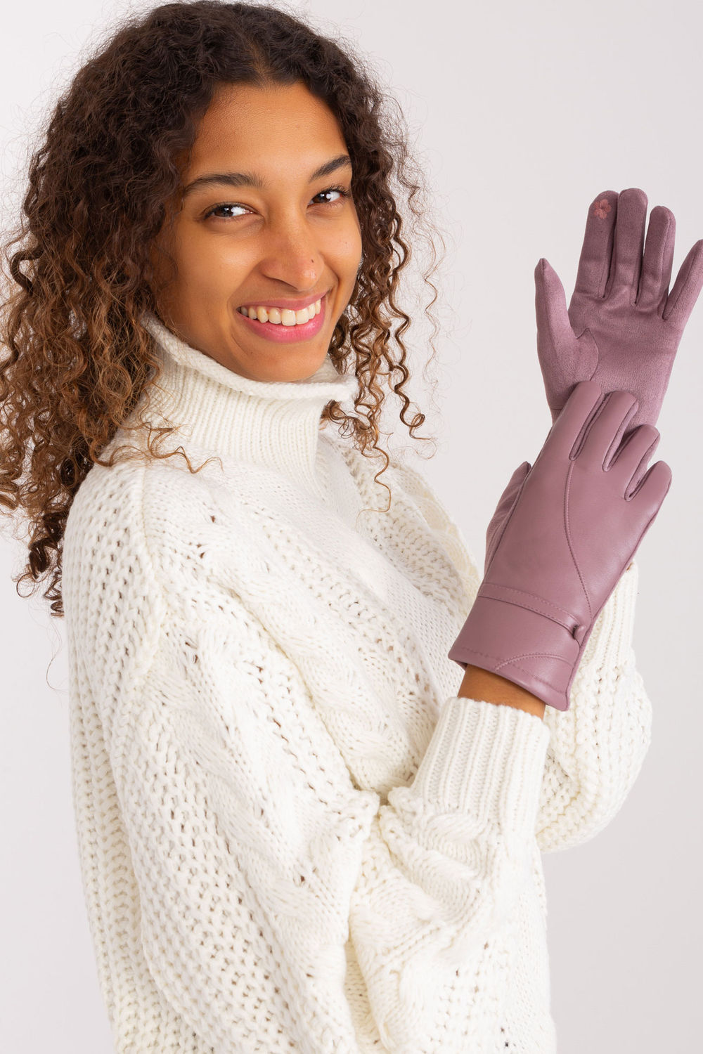 violet - Gloves model 191347 AT