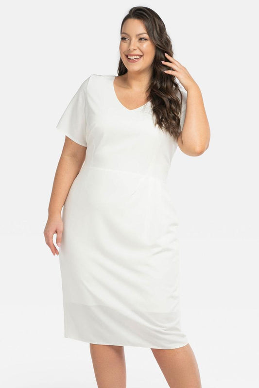 white - Plus size dress model 196868 Karko