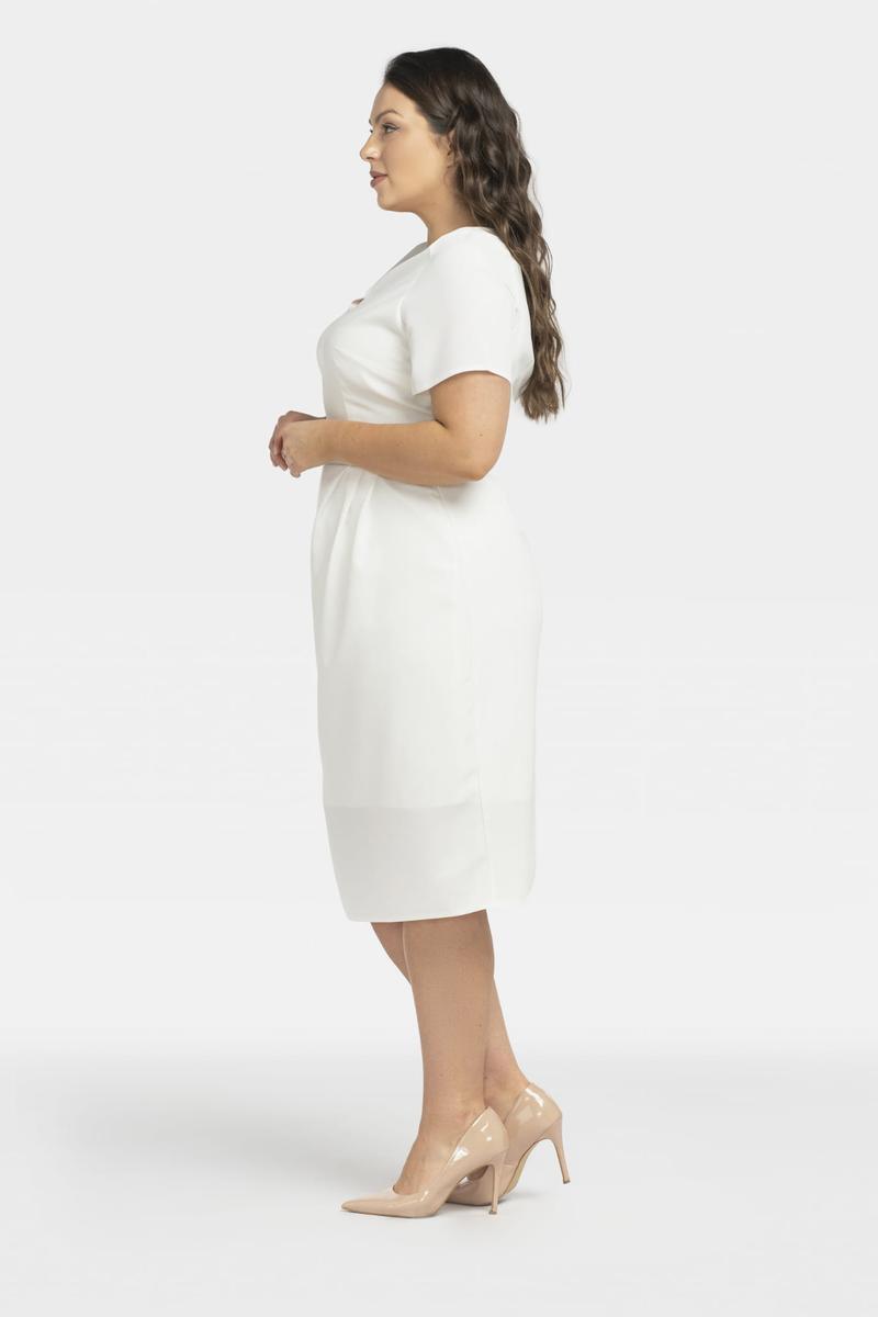 white - Plus size dress model 196868 Karko