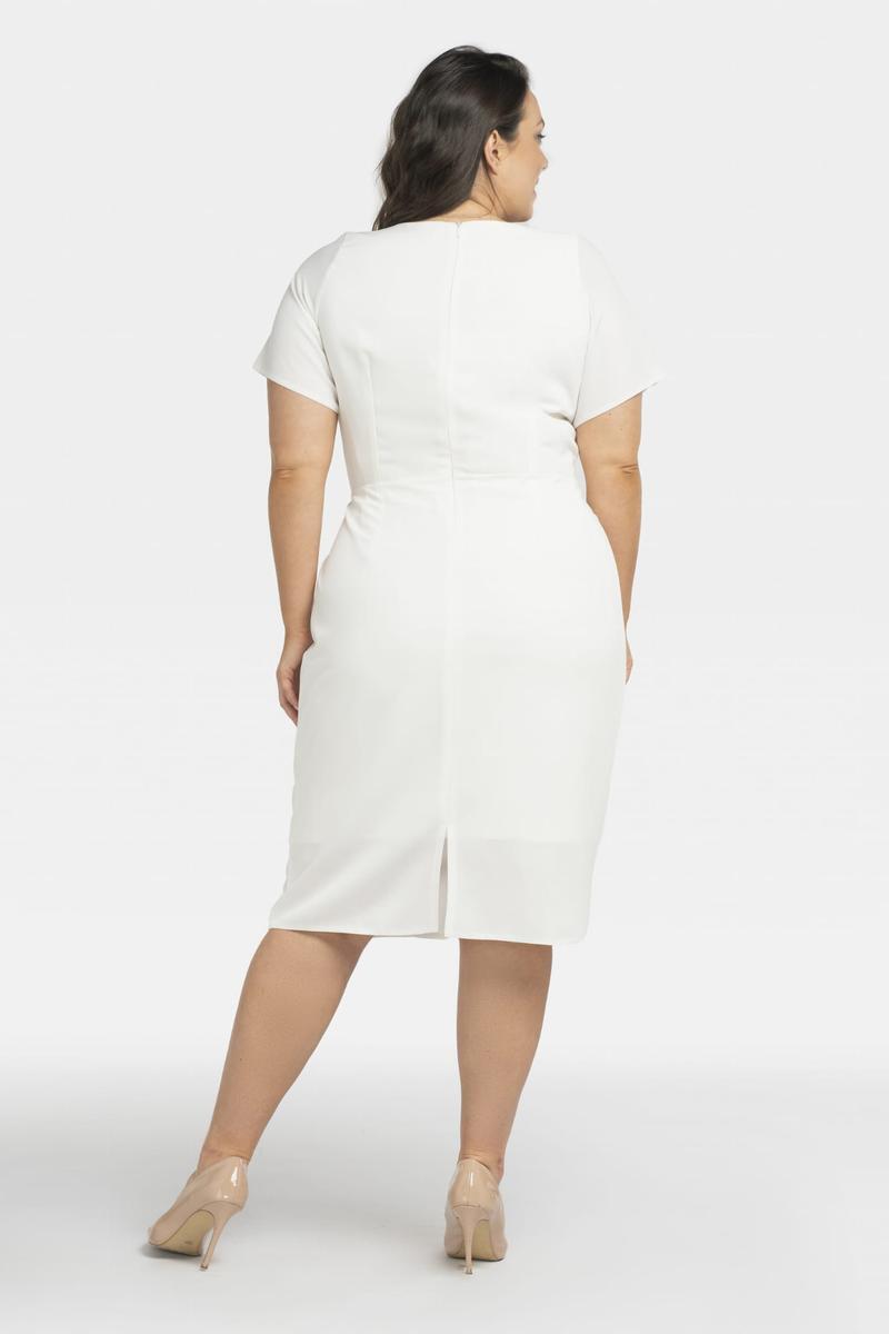 white - Plus size dress model 196868 Karko