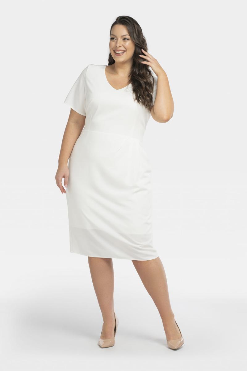 white - Plus size dress model 196868 Karko