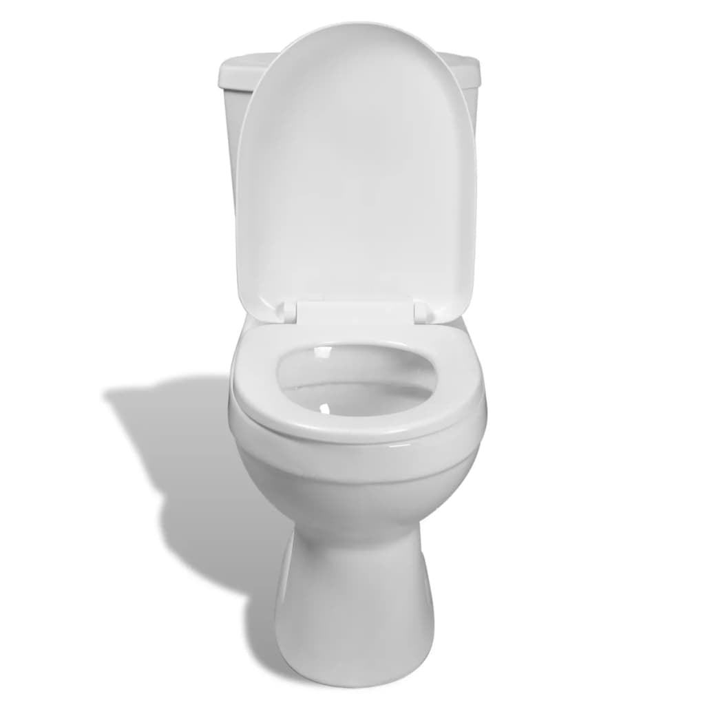 vidaXL Toilet With Cistern White