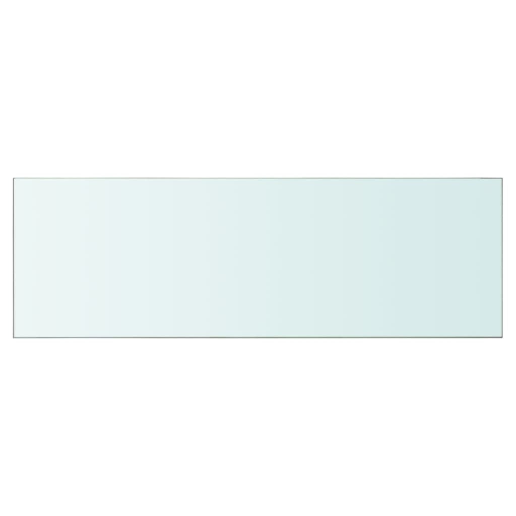 vidaXL Shelf Panel Glass Clear 90x30 cm