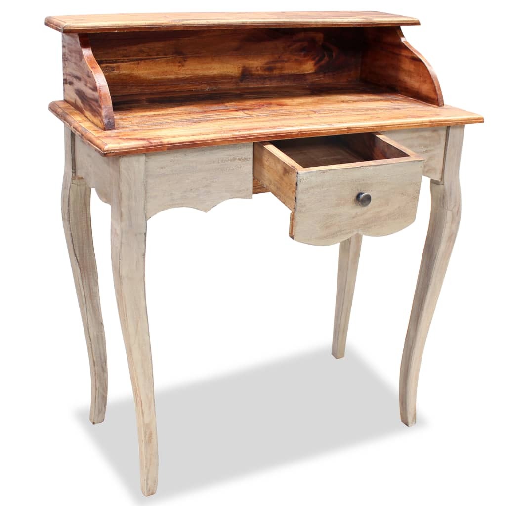 Writing Desk Solid Mahogany Wood 80x40x92 cm