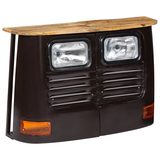 vidaXL Truck Sideboard Solid Mango Wood Dark Grey