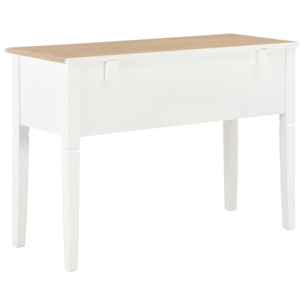 Writing Desk White 109.5x45x77.5 cm Wood