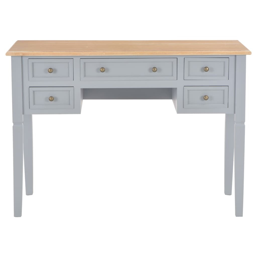 Writing Desk Grey 109.5x45x77.5 cm Wood