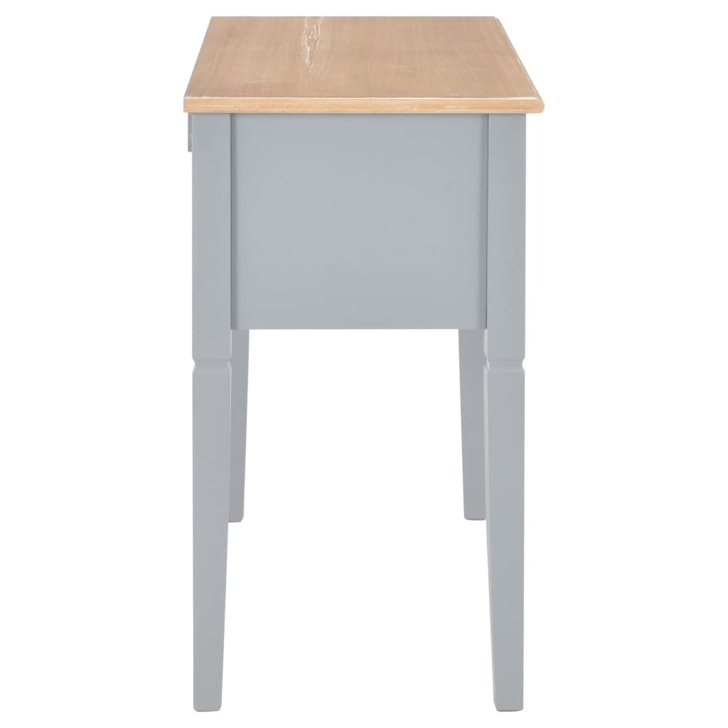 Writing Desk Grey 109.5x45x77.5 cm Wood