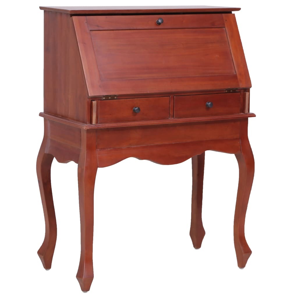 vidaXL Secretary Desk Brown 78x42x103 cm Solid Mahogany Wood