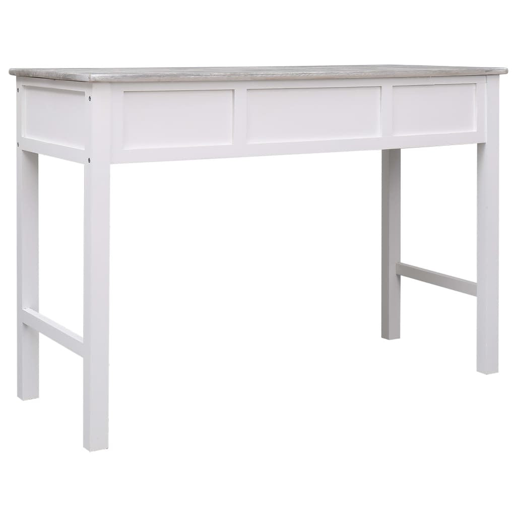 vidaXL Writing Desk Grey 110x45x76 cm Wood