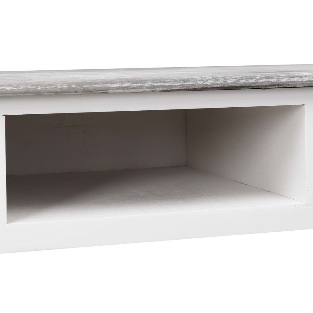 vidaXL Writing Desk Grey 110x45x76 cm Wood