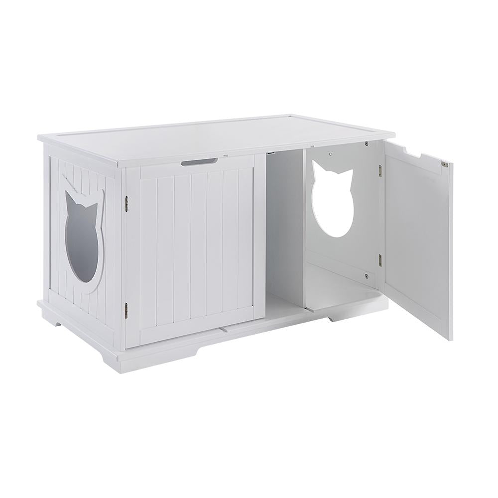 X-Large Cat Washroom Bench Litter Box Enclosure Furniture Box House