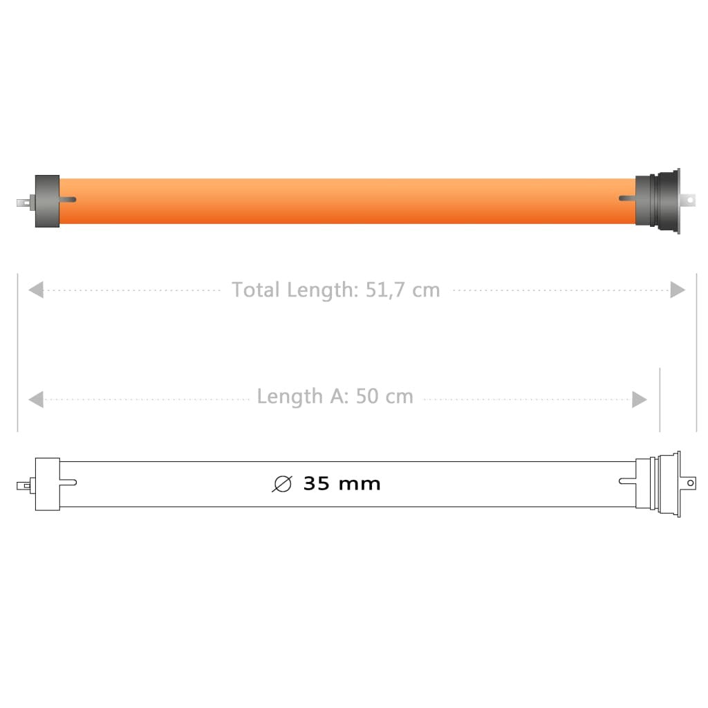 vidaXL Tubular Motors 8 pcs 10 Nm