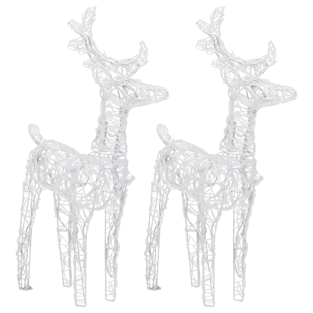 vidaXL Reindeers & Sleigh Christmas Decoration 240 LEDs Acrylic