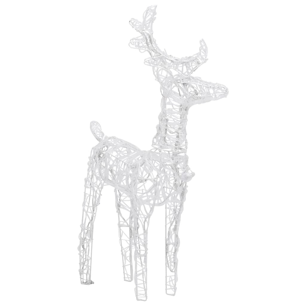 vidaXL Reindeers & Sleigh Christmas Decoration 240 LEDs Acrylic