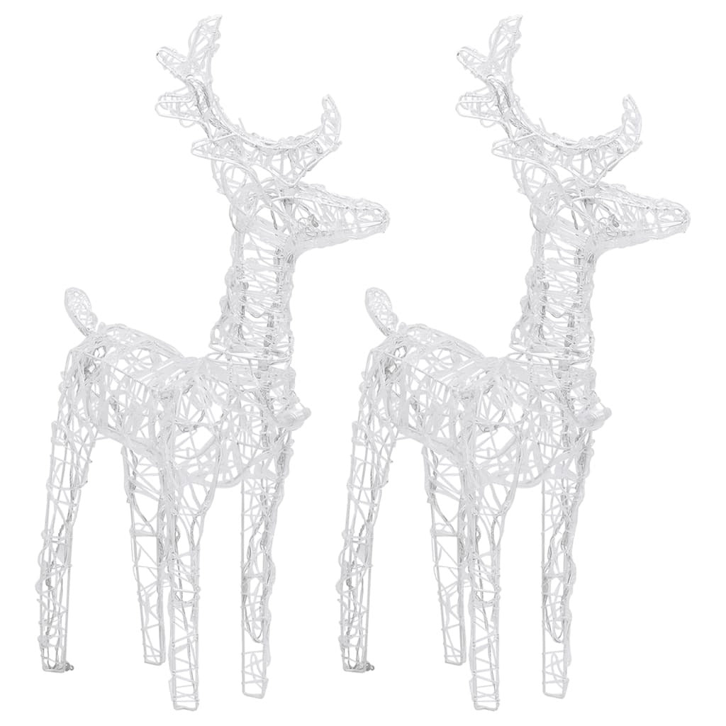 vidaXL Reindeers & Sleigh Christmas Decoration 320 LEDs Acrylic