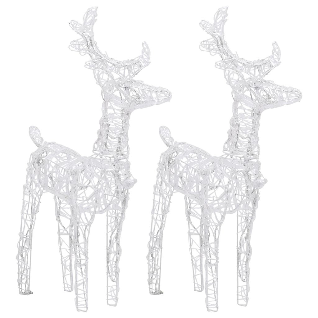 vidaXL Reindeers & Sleigh Christmas Decoration 320 LEDs Acrylic