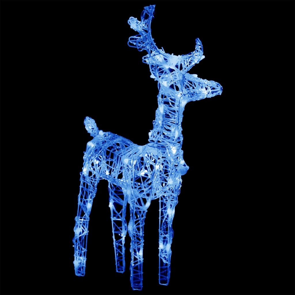 vidaXL Reindeers & Sleigh Christmas Decoration 320 LEDs Acrylic