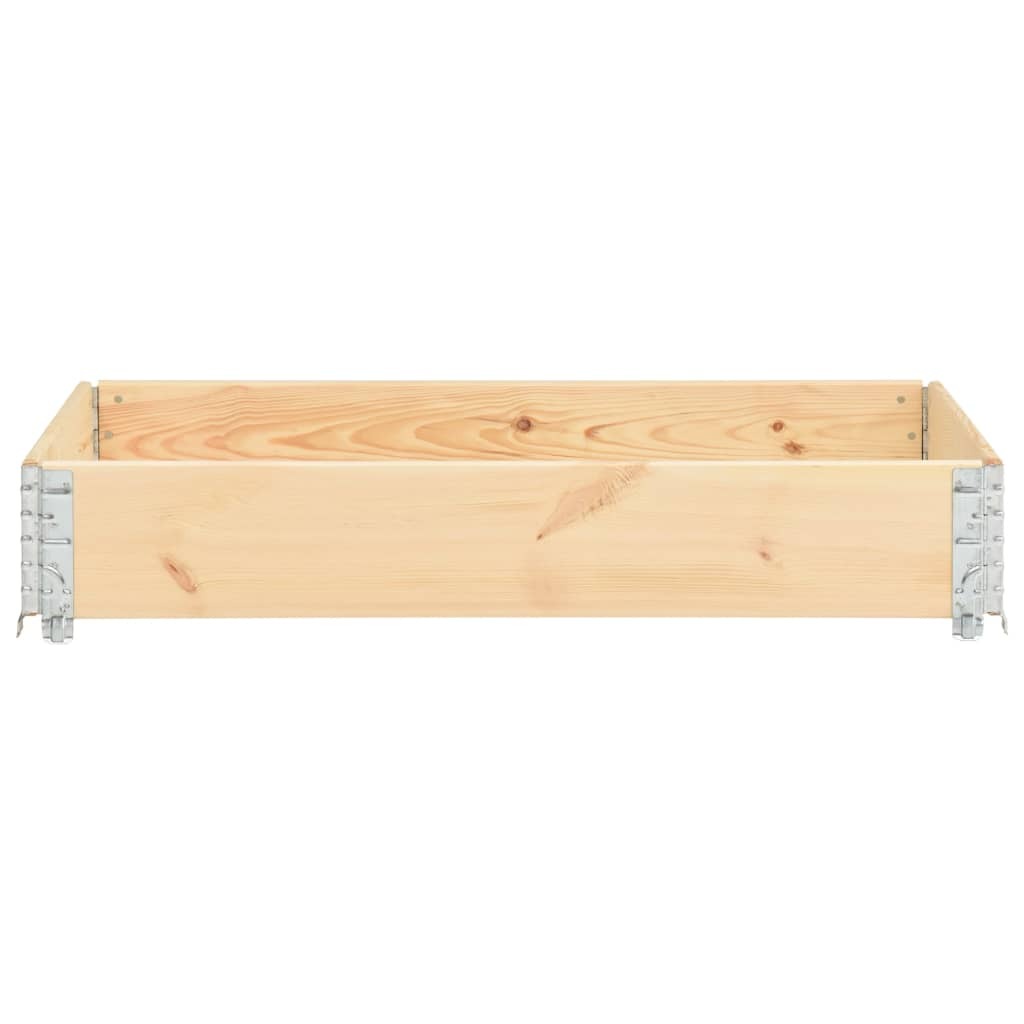 vidaXL Pallet Collar 80x120 cm Solid Pine Wood