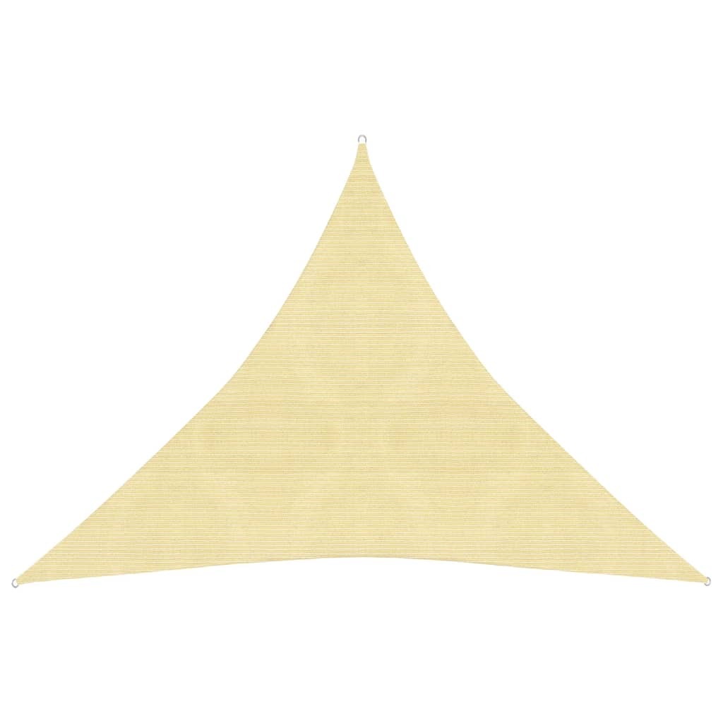 vidaXL Sunshade Sail 160 g/m Beige 4x4x4 m HDPE