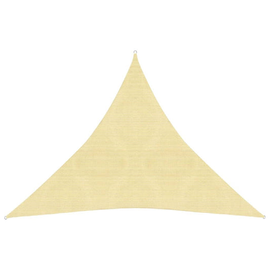 vidaXL Sunshade Sail 160 g/m Beige 4x4x4 m HDPE