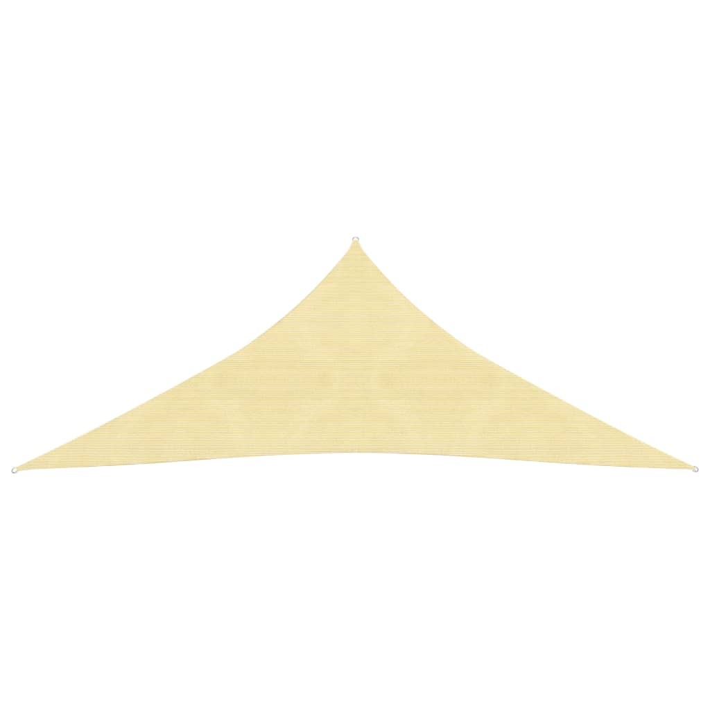 vidaXL Sunshade Sail 160 g/m Beige 4x4x4 m HDPE