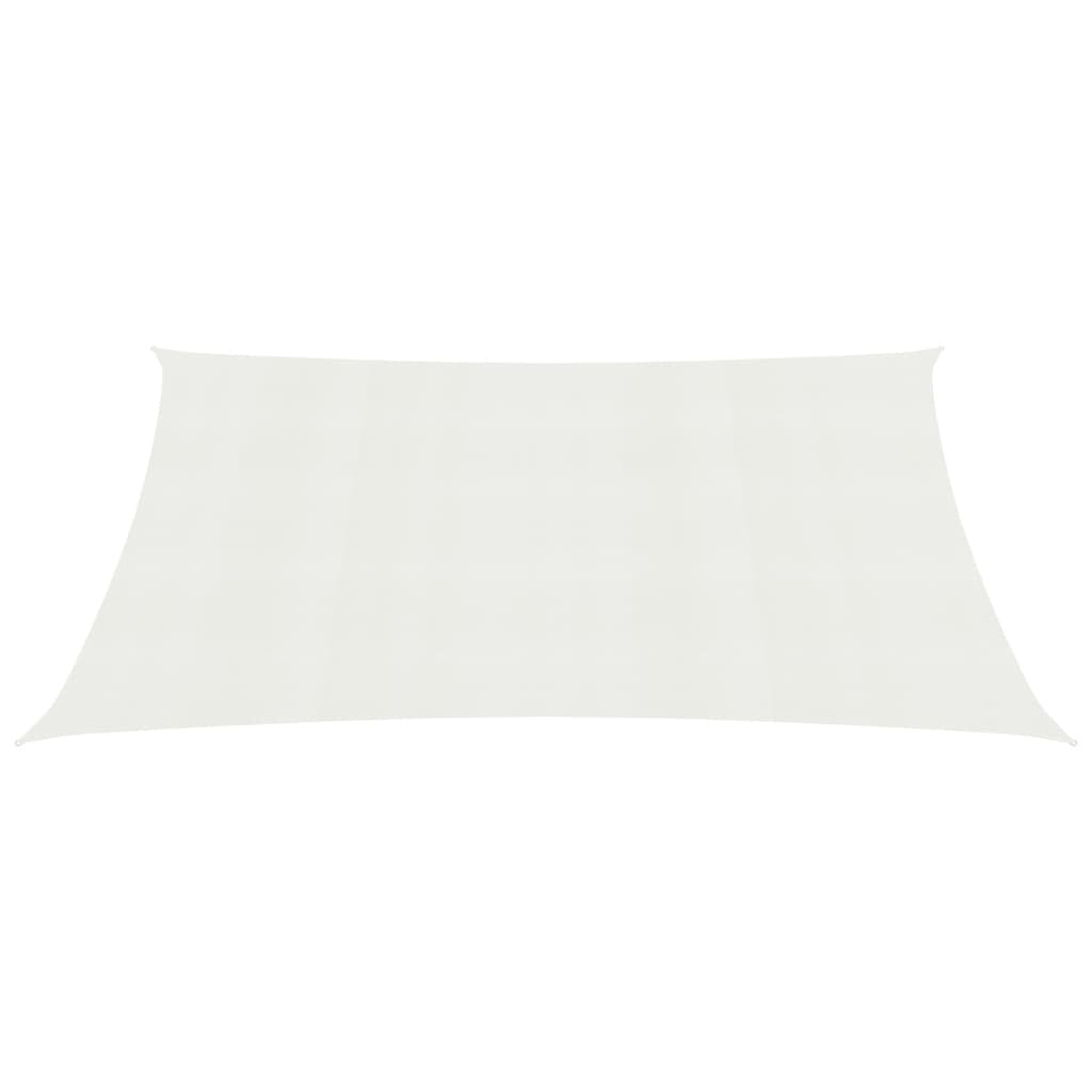 vidaXL Sunshade Sail 160 g/m White 5x8 m HDPE