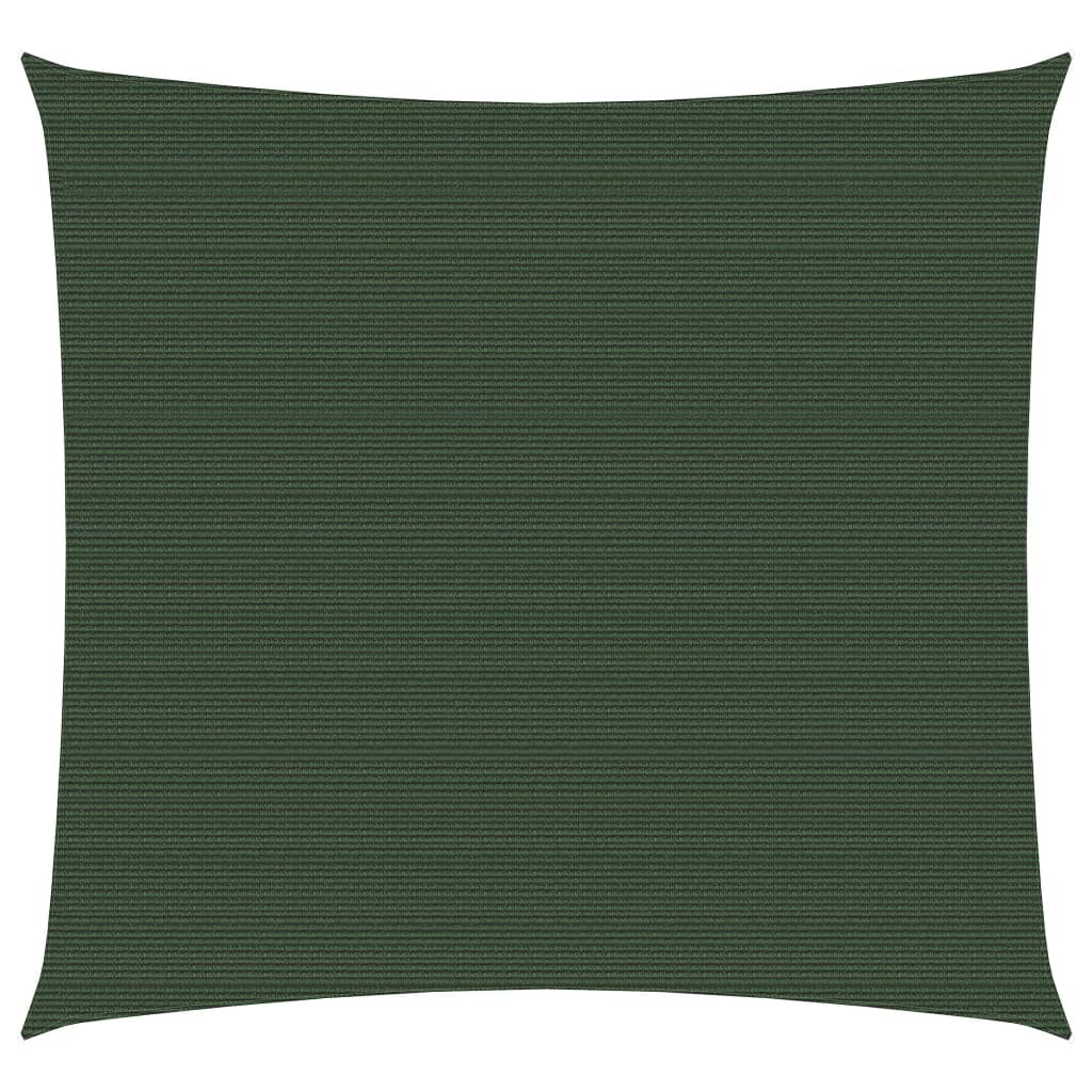 vidaXL Sunshade Sail 160 g/m Dark Green 5x5 m HDPE