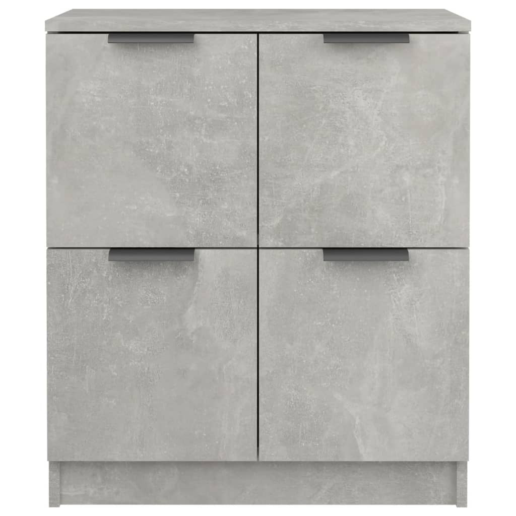 vidaXL Sideboards 2 pcs Concrete Grey 60x30x70 cm Engineered Wood