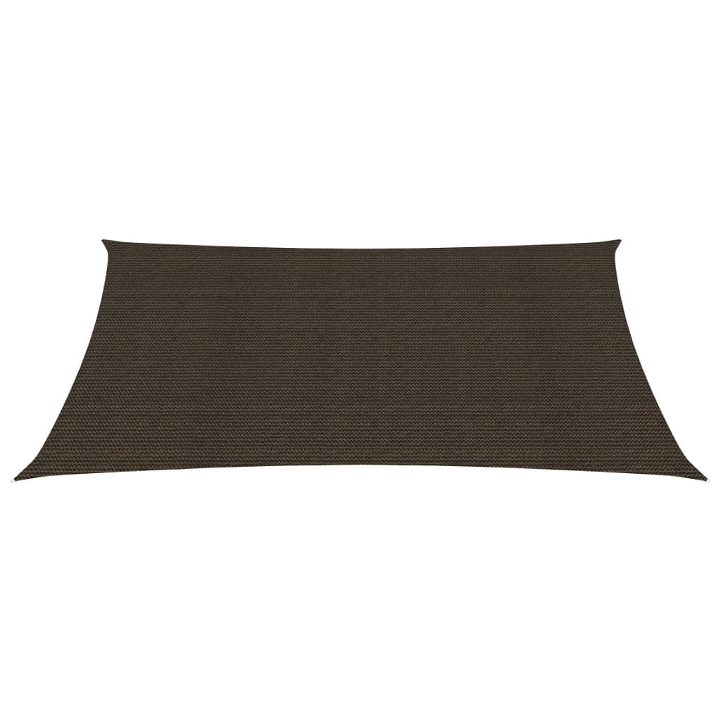 vidaXL Sunshade Sail 160 g/m Brown 3x4 m HDPE