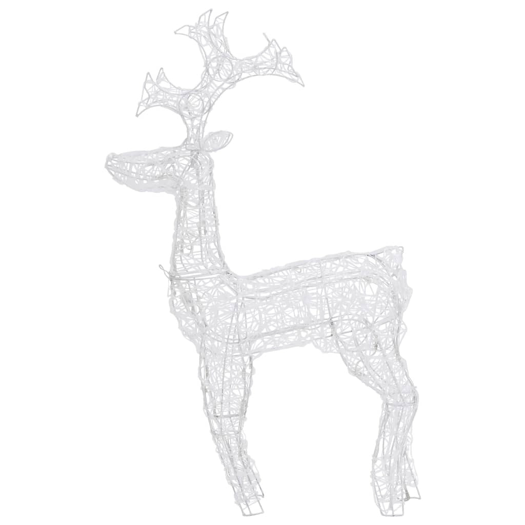 vidaXL Reindeer Christmas Decorations 2 pcs 60x16x100 cm Acrylic