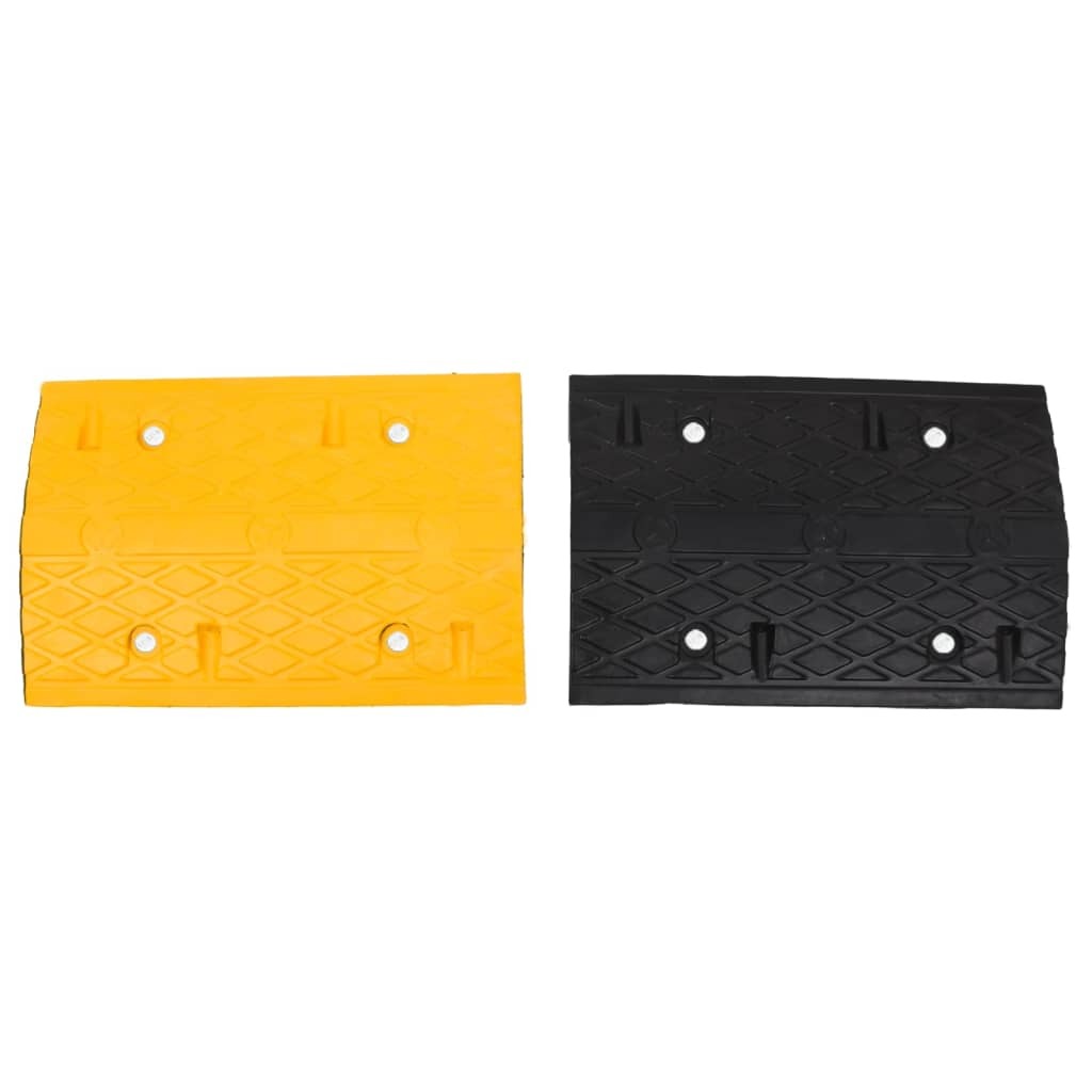 vidaXL Speed Hump 5 pcs Yellow&Black 97x32.5x4 cm Rubber