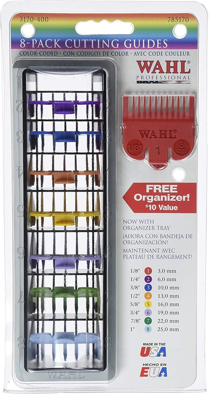 Wahl multi coloured comb set