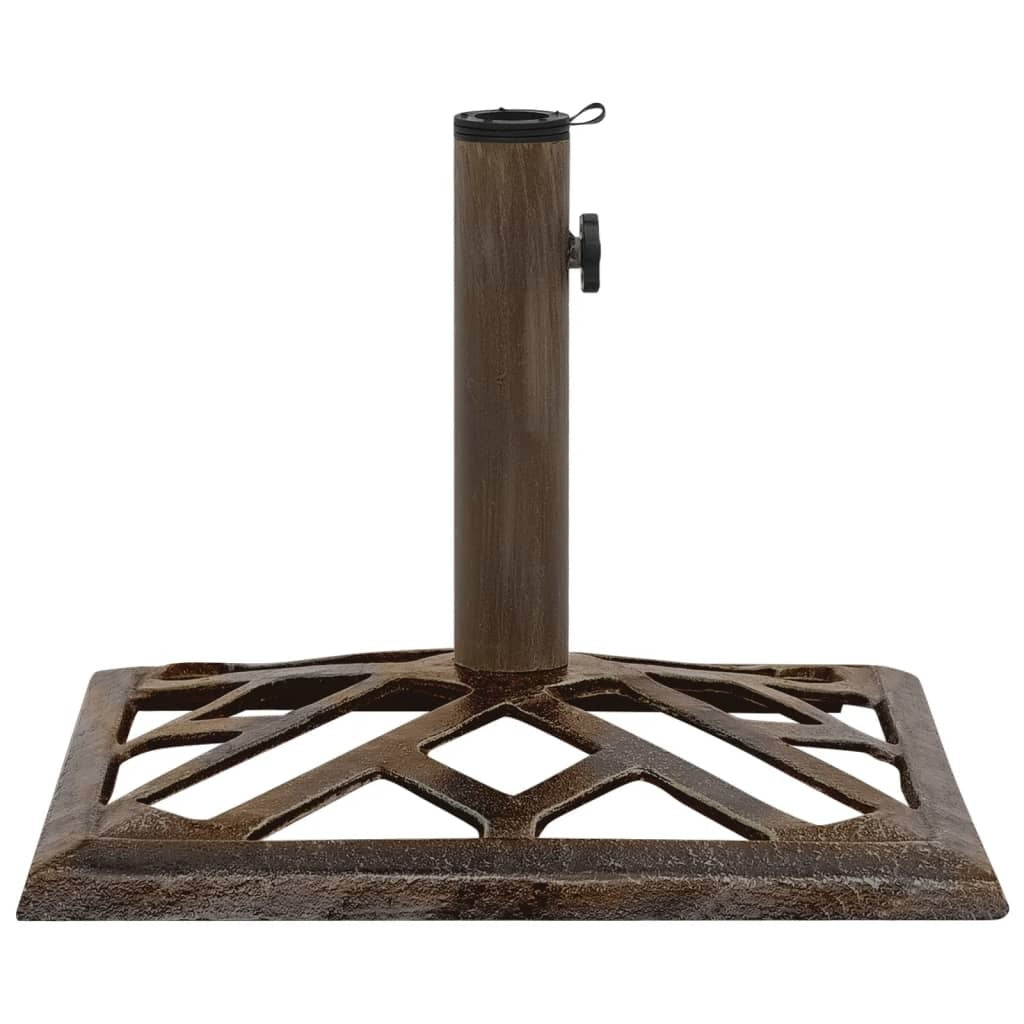 vidaXL Umbrella Base Bronze 44x44x31 cm Cast Iron