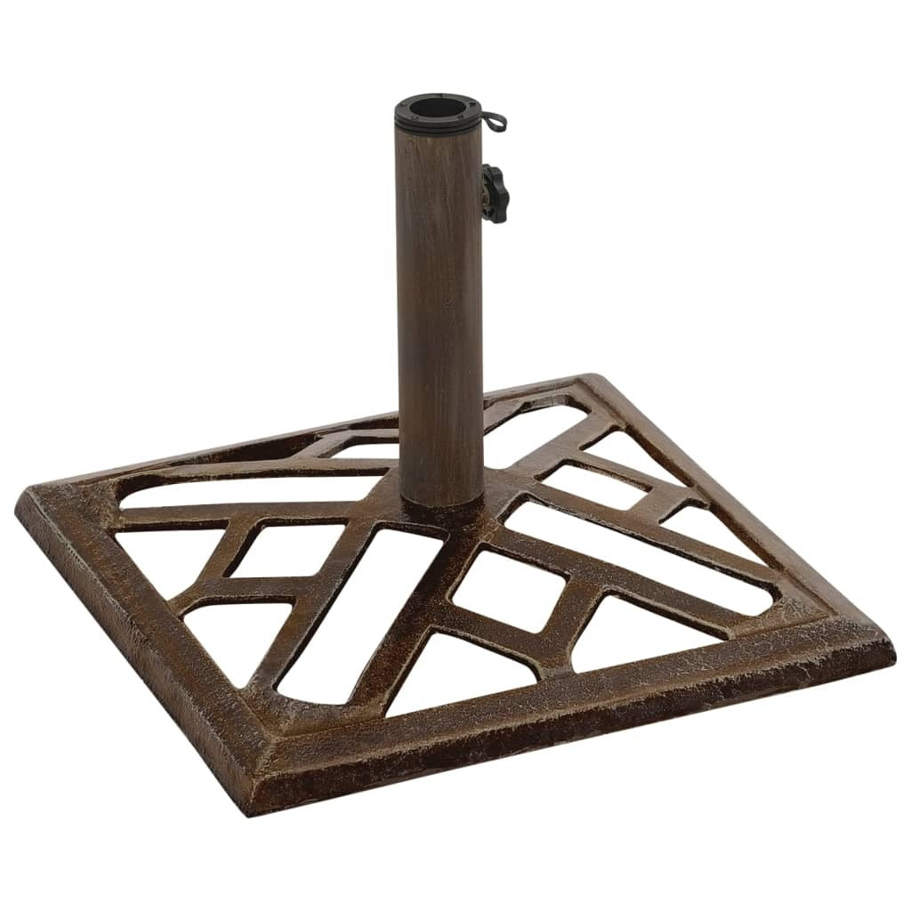 vidaXL Umbrella Base Bronze 44x44x31 cm Cast Iron