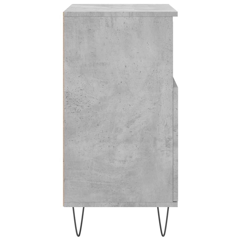 vidaXL Sideboards 2 pcs Concrete Grey Engineered Wood