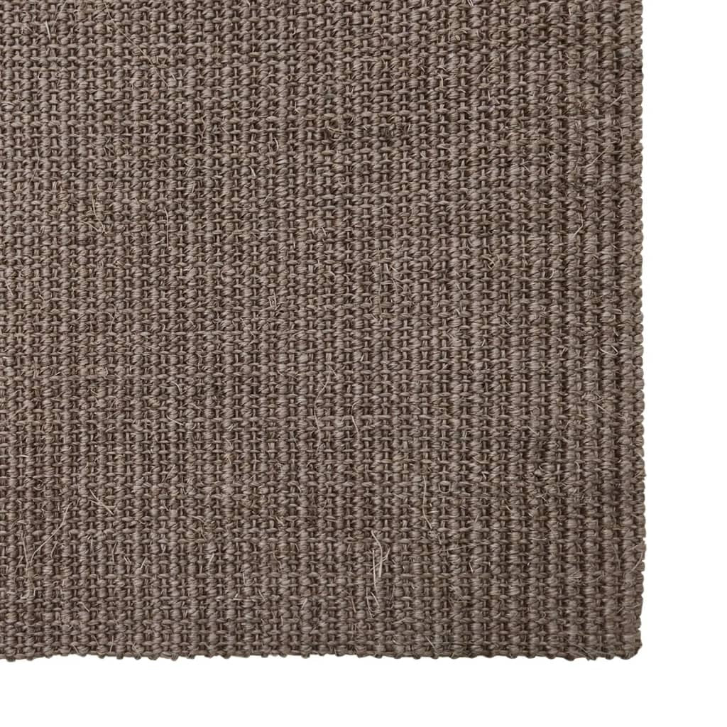 vidaXL Sisal Rug for Scratching Post Brown 66x200 cm