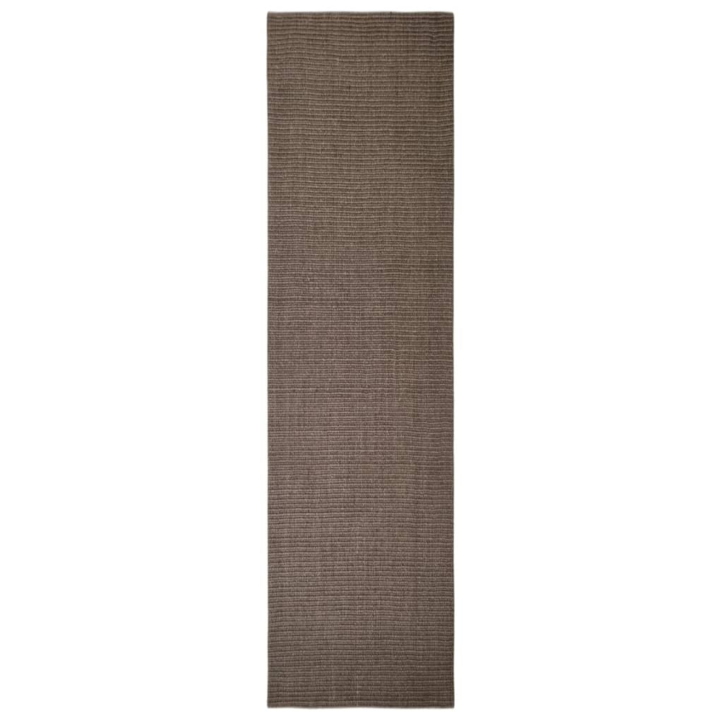 vidaXL Sisal Rug for Scratching Post Brown 66x250 cm