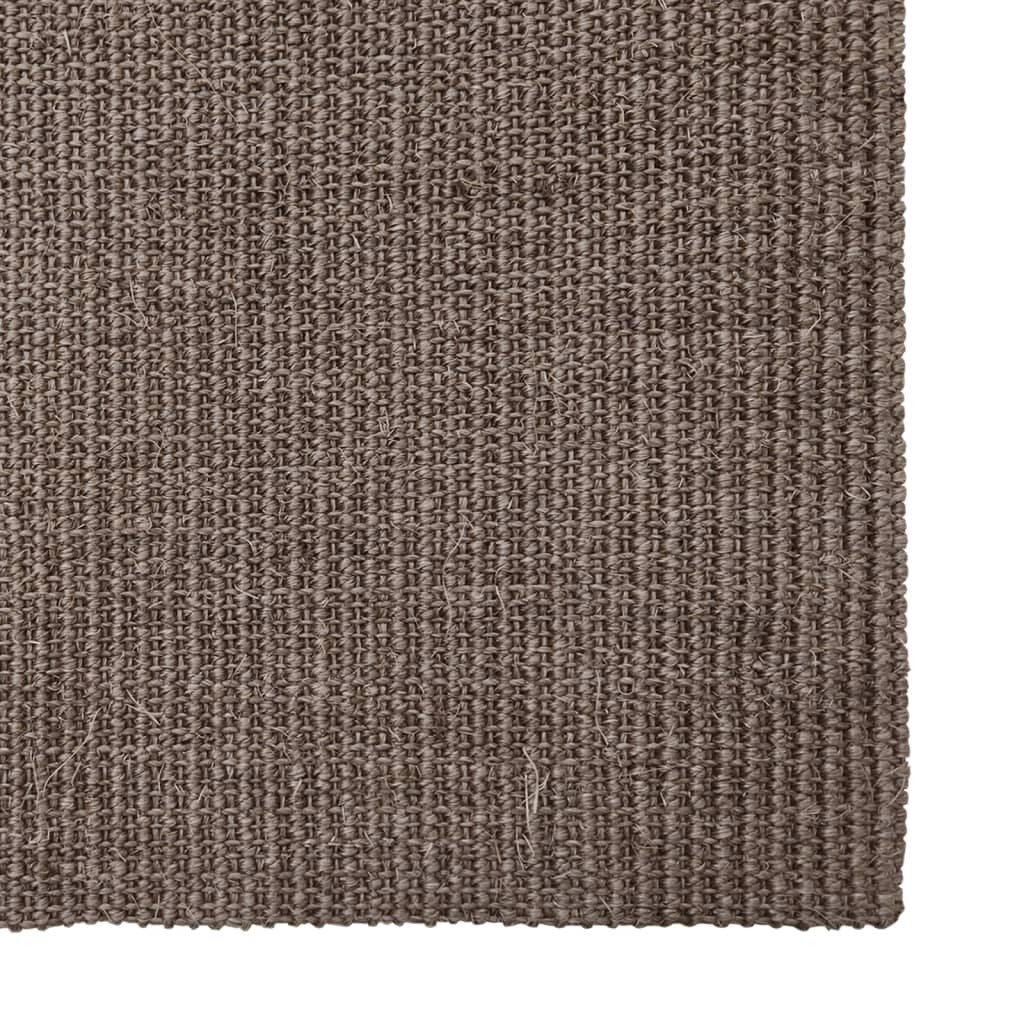 vidaXL Sisal Rug for Scratching Post Brown 66x250 cm