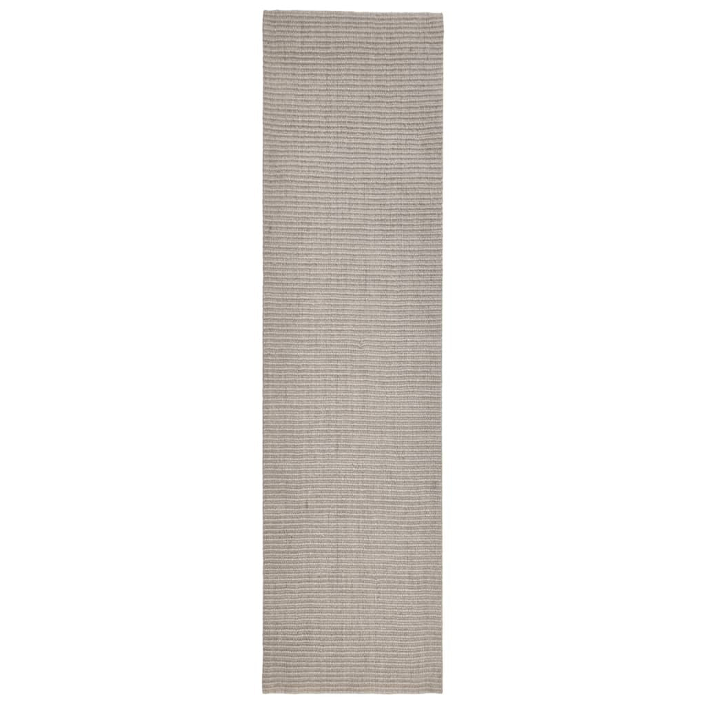 vidaXL Sisal Rug for Scratching Post Sand 66x250 cm