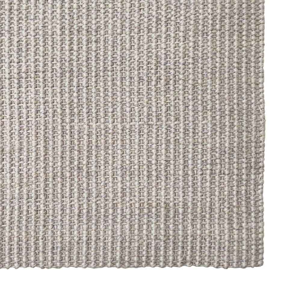 vidaXL Sisal Rug for Scratching Post Sand 66x250 cm