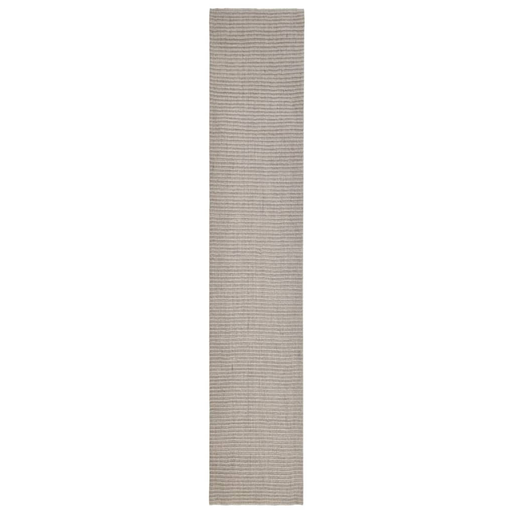 vidaXL Sisal Rug for Scratching Post Sand 66x350 cm