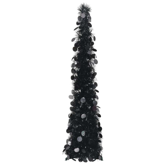 vidaXL Pop-up Artificial Christmas Tree Black 120 cm PET