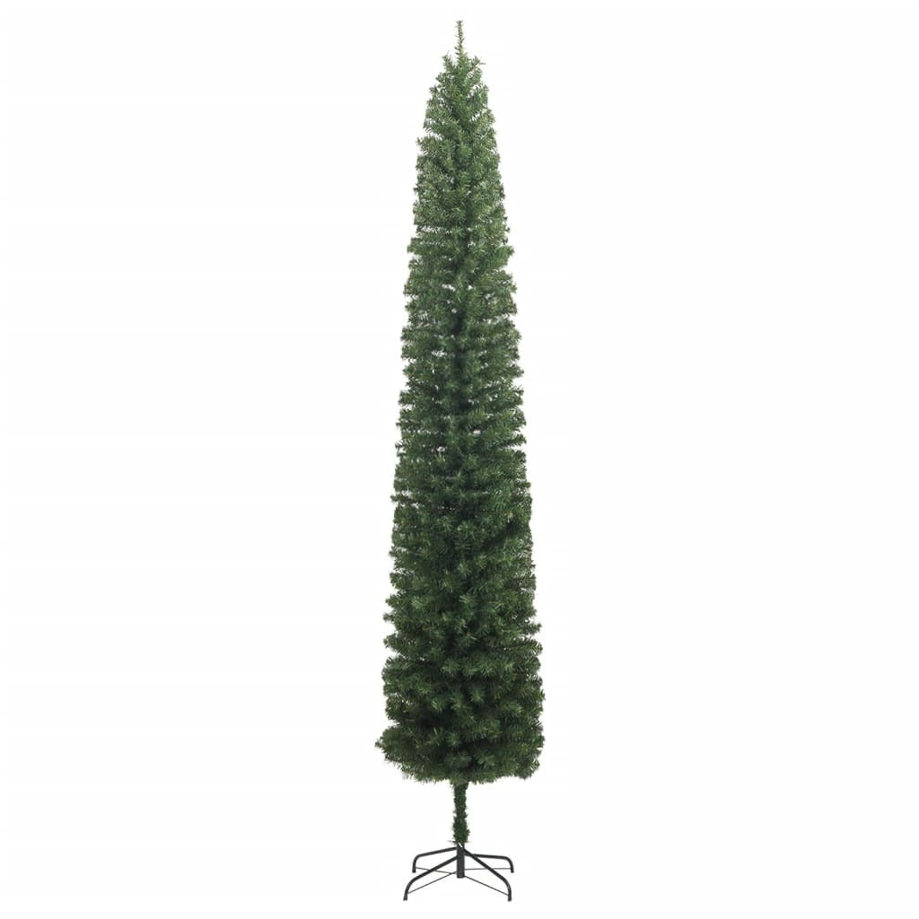 vidaXL Slim Christmas Tree 300 LEDs & Ball Set 270 cm