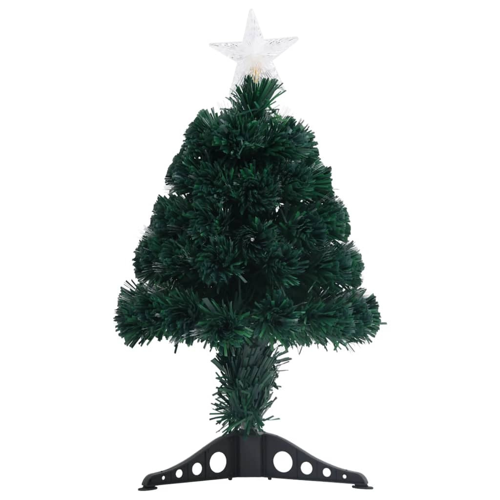 vidaXL Pre-lit Christmas Tree with Stand 64 cm Fibre Optic