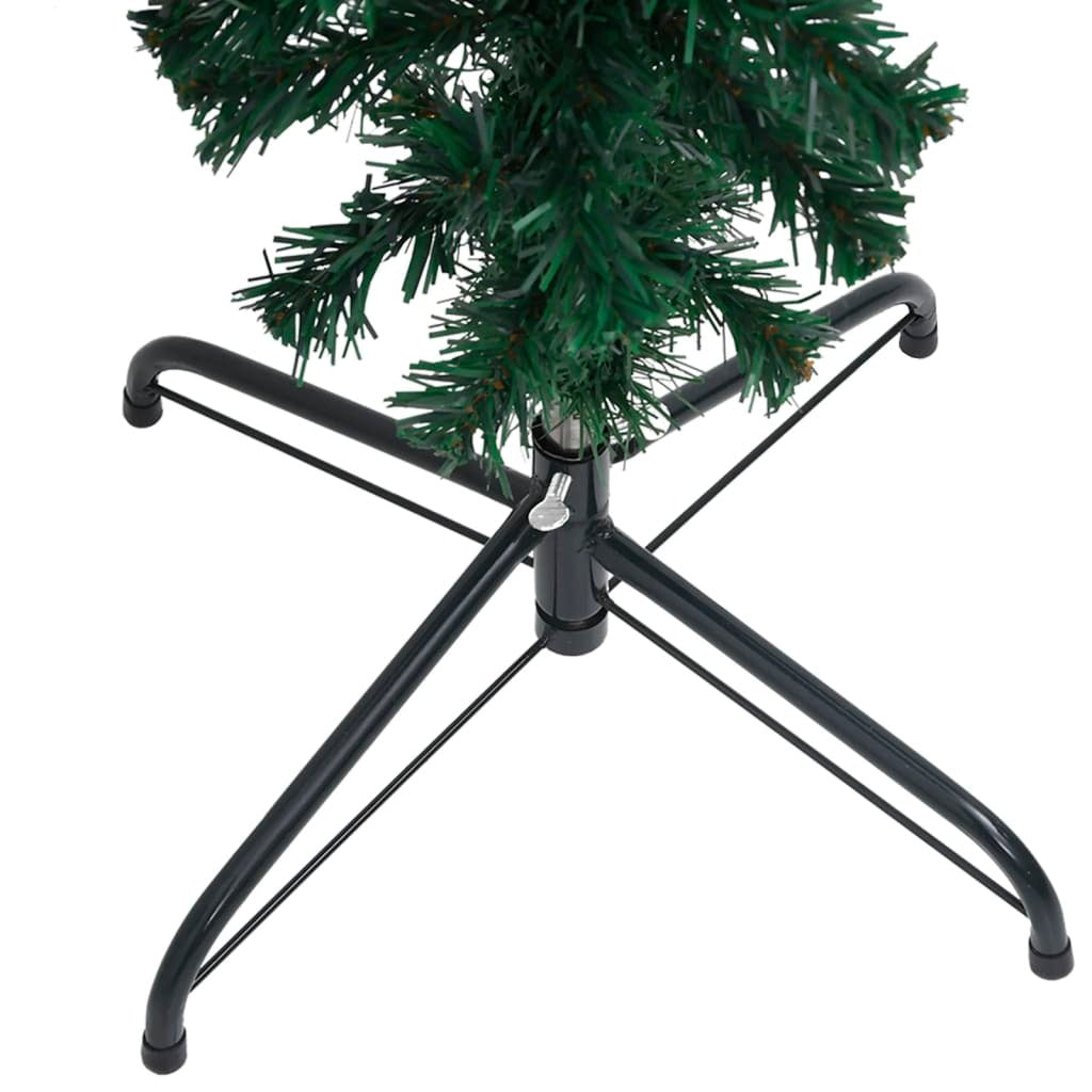 vidaXL Upside-down Artificial Christmas Tree with Stand Green 210 cm