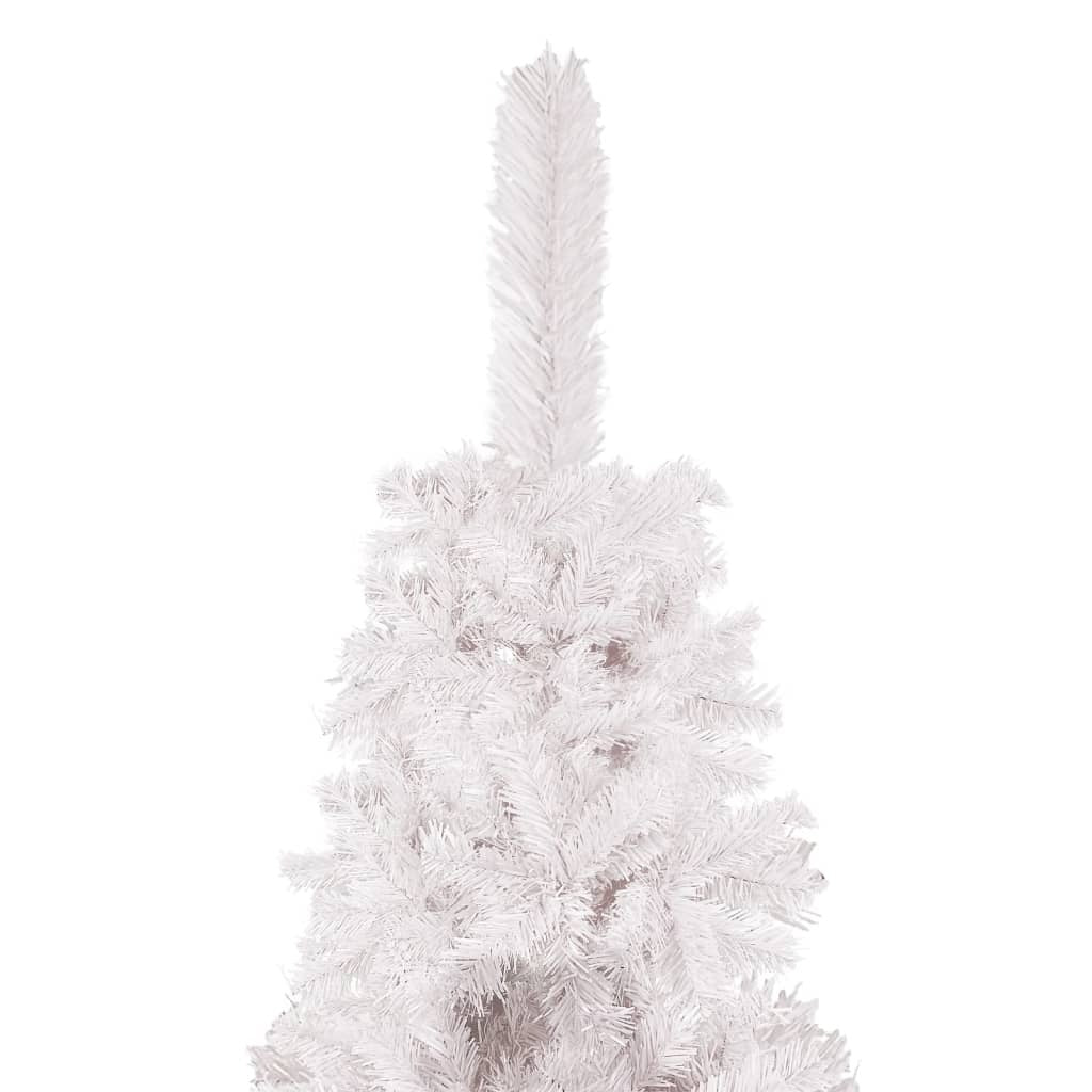 vidaXL Slim Christmas Tree White 240 cm