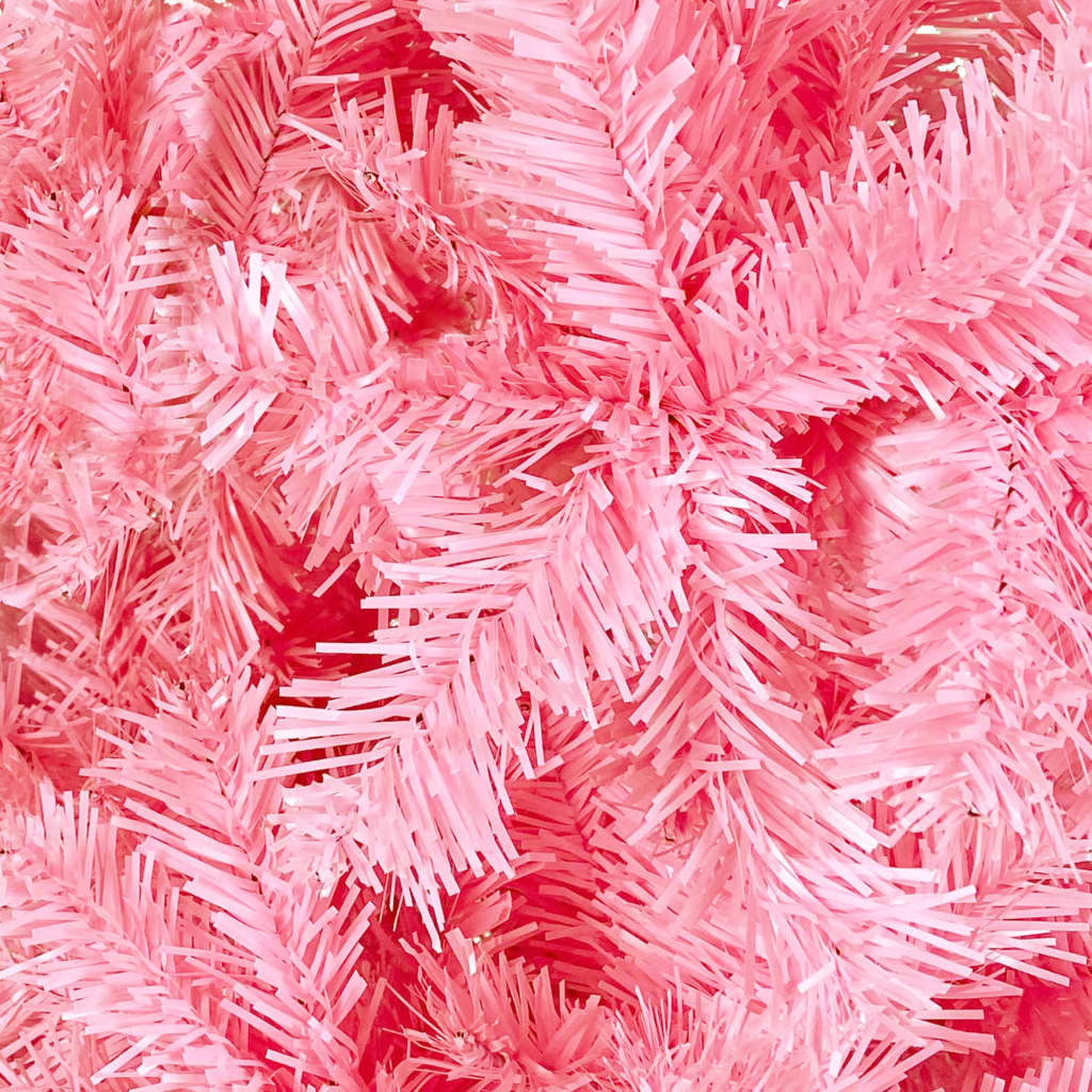 vidaXL Slim Christmas Tree Pink 120 cm