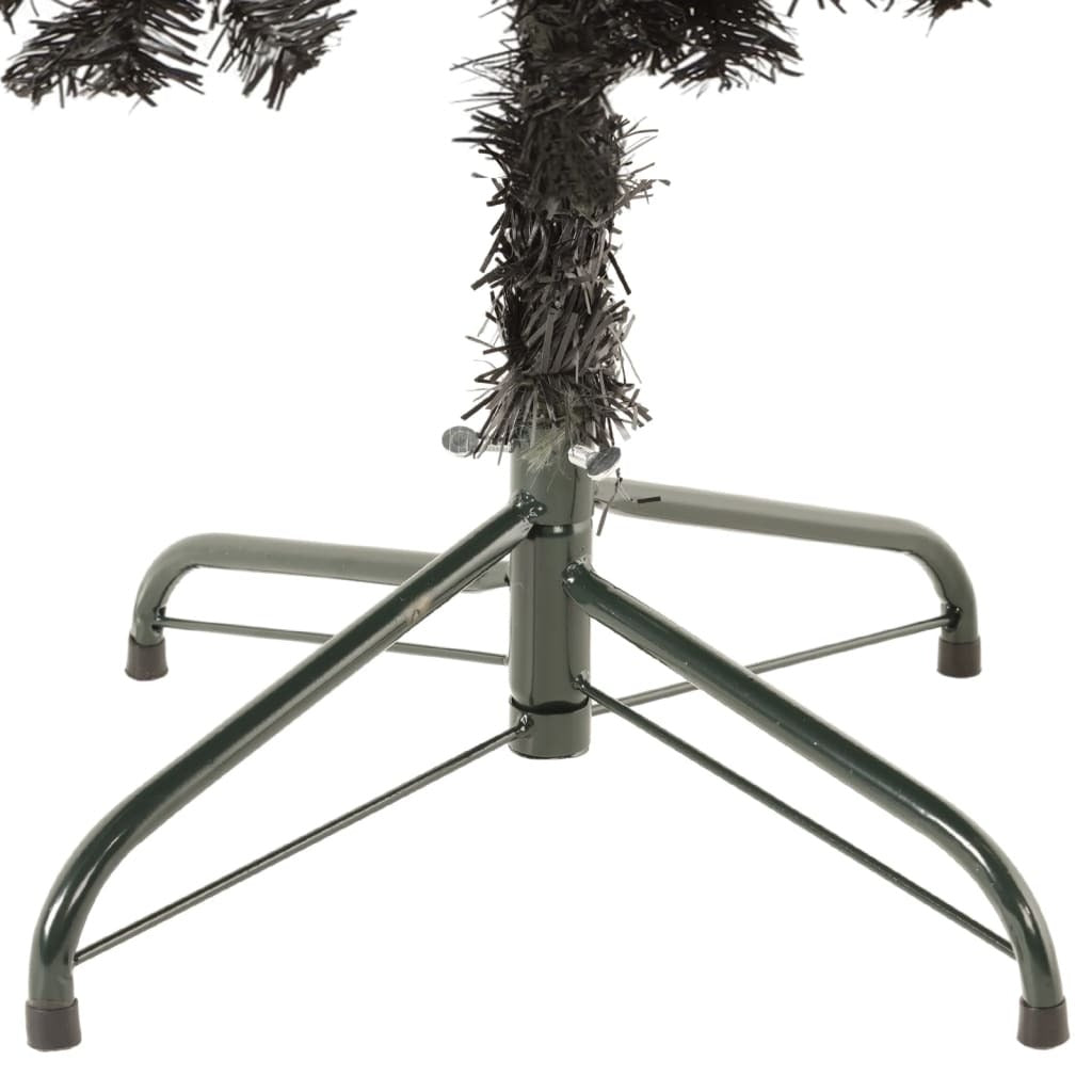 vidaXL Slim Christmas Tree Black 180 cm