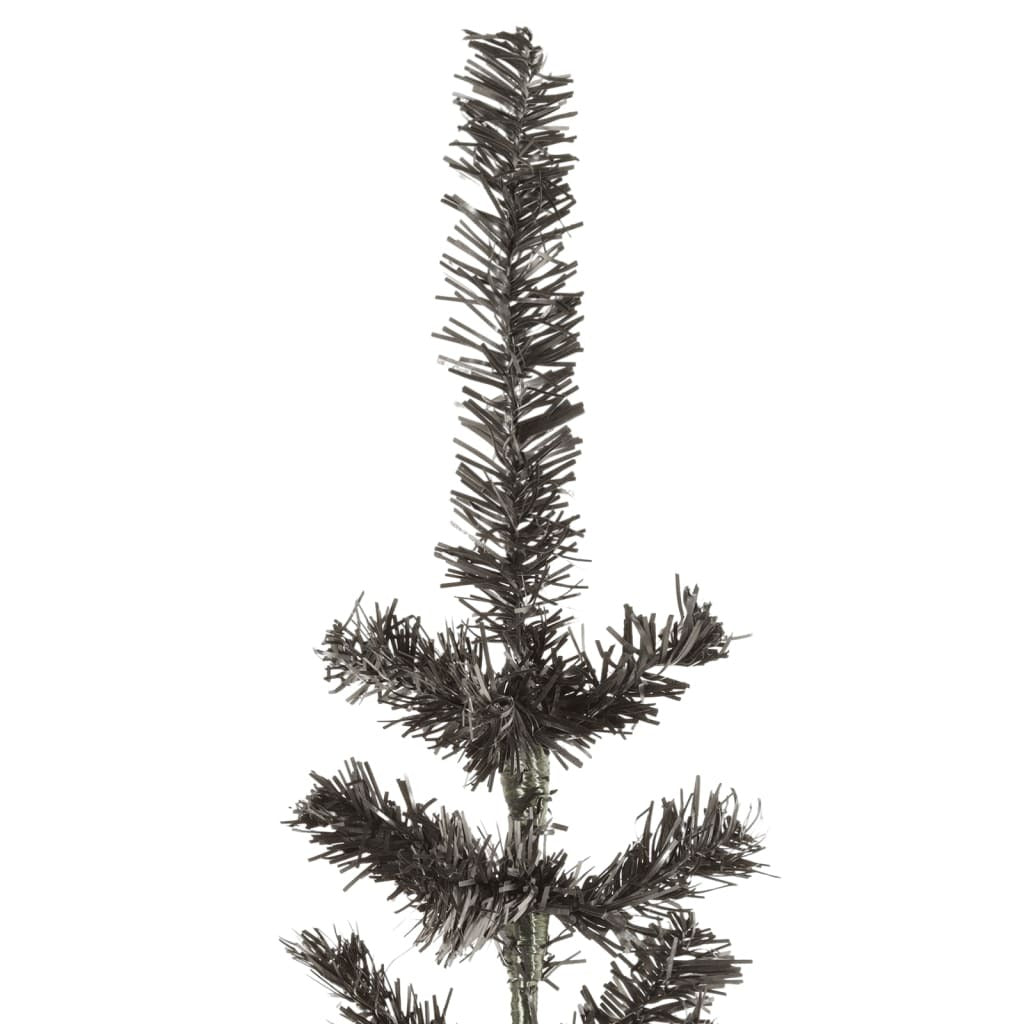 vidaXL Slim Christmas Tree Black 210 cm